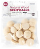 6 Pack - CousinDIY Unfinished Wood Split Ball 21/Pkg- - 40001258 - 191648105797