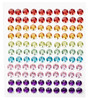 CousinDIY Acrylic Adhesive Gems 6mm-Rainbow GEMS6MM-3337