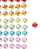 CousinDIY Acrylic Adhesive Gems 6mm-Rainbow - A50026M8-3337