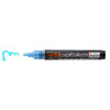 6 Pack Uchida DecoFabric Just Glitter Premium Marker Chisel Tip-Blue 5A00219S-1G43L