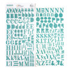 3 Pack Pinkfresh Studio Alpha Puffy Stickers 5.5"X11"-Picture Perfect 5A0021NC-1G4KN