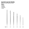 3 Pack SINGER Large Eye Hand Needles -50/Pkg 5A0021QP-1G4N8