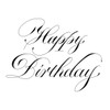 Spellbinders Press Plate By Paul Antonio-Copperplate Happy Birthday 5A0021PJ-1G4LN