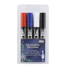 Uchida DecoFabric Opaque Paint Marker Chisel Tip 4/Pkg-Primary Colors 5A00219X-1G43S - 028617266046