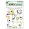 6 Pack - Little Birdie Watercolor Sticker Collection 10/Pkg-Owl Love - CR70279 - 8903236521245