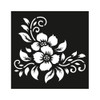6 Pack Little Birdie Reusable Stencil 4"X4"-Artful Flowers RUSNTL4-83444