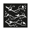6 Pack - Little Birdie Reusable Stencil 4"X4"-Chirpy Haven - RUSNTL4-83443