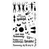 Sizzix Clear Stamps Set By Catherine Pooler 29/Pkg-Synchronized Swimmers - 666658