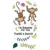 Sizzix Clear Stamps Set By Catherine Pooler 15/Pkg-Going Bananas 666653