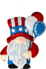Bucilla Felt Ornaments Applique Kit Set Of 4-Red, White & Blue Gnomes 5A0021SN-1G4PF - 046109897004