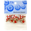 6 Pack - Dress It Up Embellishments-Mushroom Houses - DIUBTN-9387 - 787117576870
