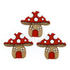 6 Pack Dress It Up Embellishments-Mushroom Houses DIUBTN-9387