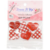 6 Pack Dress It Up Holiday Embellishments-Gift Of Love DIUHLDAY-3510 - 787117518108