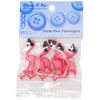 6 Pack Dress It Up Embellishments-Think Pink Flamingos DIUBTN3-10407 - 787117587074