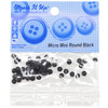 Dress It Up Embellishments-Round Buttons - Black - DIUBTN-3244 - 787117515442