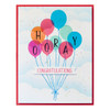 Spellbinders BetterPress Press Plate & Die Set-Happy Hooray Balloons Registration 5A0022YC-1G61R