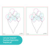 Spellbinders BetterPress Press Plate & Die Set-Happy Hooray Balloons Registration 5A0022YC-1G61R