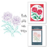 Spellbinders BetterPress Press Plate-Peony Perfection Registration 5A0022Z0-1G61B