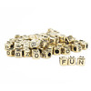 CousinDIY Metal Alphabet Bead Mix-Gold - 40001198