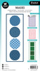 3 Pack - Studio Light Essentials 5.9"X8.25" Stencil-Nr. 277, Circle Pattern - 5A0023MJ-1G6NF