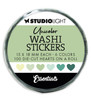 3 Pack Studio Light Essentials Washi Die-Cut Stickers-Nr. 19, Greens 5A0023JH-1G6NZ - 8713943151143