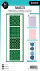 3 Pack Studio Light Essentials 5.9"X8.25" Stencil-Nr. 278, Rectangle Pattern 5A0023MS-1G6MH