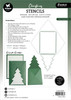 2 Pack Studio Light Essentials Stencil 5.83"X8.25"-Nr. 03, Tree Envelope 5A0023HZ-1G6MX