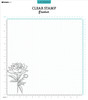 2 Pack Studio Light Essentials Clear Stamp-Nr. 694, Open Peony 5A0023KB-1G6N8