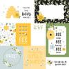 25 Pack Happy As Can Bee Double-Sided Cardstock 12"X12"-Multi Journaling Cards 5A0023SF-1G6XK