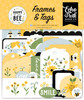 Echo Park Cardstock Ephemera-Frames & Tags, Happy As Can Bee 5A0023T3-1G6Z3 - 691835414294