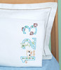 Jack Dempsey Children's Stamped Pillowcase W/Perle Edge-Numbers 1,2,3  5A00234R-1G6QV