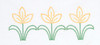 Jack Dempsey Stamped Pillowcases W/White Perle Edge 2/Pkg-Cross-Stitch Tulips - 5A00234C-1G6QC