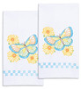 Jack Dempsey Stamped Decorative Hand Towel Pair 17"X28"-Butterfly  5A002344-1G6QF