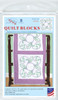 Jack Dempsey Stamped White Quilt Blocks 18"X18" 6/Pkg-Swirls - 5A002358-1G6Q7 - 013155470307