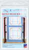 Jack Dempsey Stamped White Quilt Blocks 18"X18" 6/Pkg-Shades Of Blue  5A00234N-1G6QQ - 013155478884