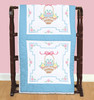 Jack Dempsey Stamped White Quilt Blocks 18"X18" 6/Pkg-Basket Of Daisies - 5A002351-1G6QX