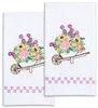 Jack Dempsey Stamped Decorative Hand Towel Pair 17"X28"-Wheelbarrow - 5A00234P-1G6QY