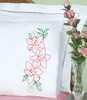 Jack Dempsey Stamped Pillowcases W/White Lace Edge 2/Pkg-Lillies 5A00234M-1G6RH