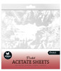 Studio Light Essentials Acetate Sheet 6/Pkg-Nr. 07, Snowy Town, Pine & Verses 5A0023NN-1G6P2 - 8713943152522