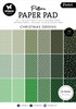 Studio Light Pattern Essentials Paper Pad 5.83"X8.25"-Nr. 208, Christmas Greens 5A0023M7-1G6P3 - 8713943152867