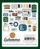 Carta Bella Cardstock Ephemera-Icons, Gone Fishing 5A0023QC-1G6TW