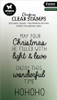 Studio Light Essentials Clear Stamps-Nr. 696, Christmas Texts 5A0023MW-1G6LF - 8713943152775