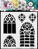 Art By Marlene Signature Collection 8"X8" Stencil-Nr. 270, Window - 5A0023KC-1G6LN - 8713943150702