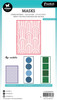 Studio Light Essentials 5.9"X8.25" Stencil-Nr. 276, Rainbow Pattern 5A0023JR-1G6JC
