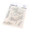 Pinkfresh Studio Clear Stamp Set 4"X6"-Never Give Up 5A0025G7-1G87F - 736952885081