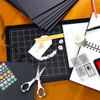2 Pack - Harmony Hues 110# Cardstock 12"X12" 50/Pkg-Midnight Black - A50022PY-G15PR