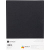 Harmony Hues 110# Cardstock 8.5"X11" 50/Pkg-Midnight Black - A50022PK-G15P0