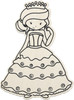 CousinDIY MDF Shape-Princess 30074568 - 037015745688