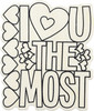 12 Pack - CousinDIY MDF Shape-I Heart You Most - 33573221 - 037015732213
