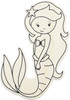 CousinDIY MDF Shape-Mermaid 30074570 - 037015745701